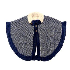 Vintage Blue & Cream Cape